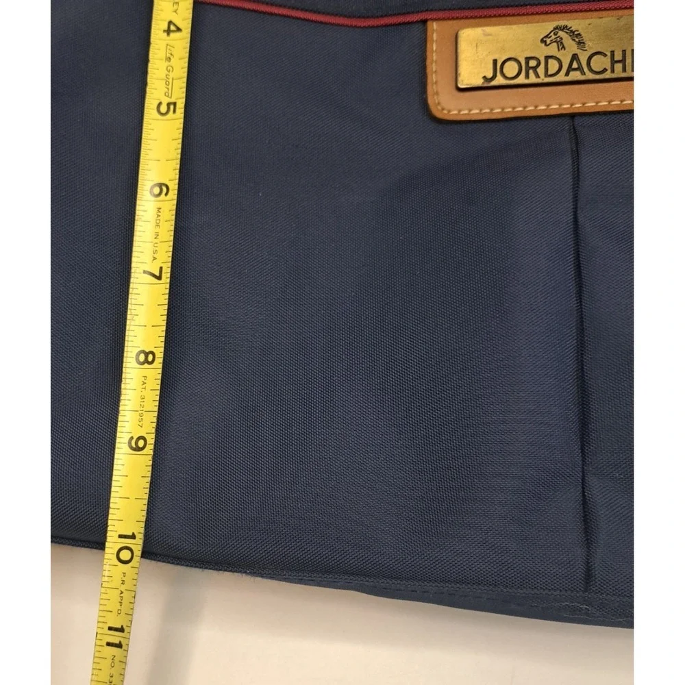 Vtg Jordache Carry On Duffle Bag 19x11x7 Sturdy Overnight Travel Luggage Blue